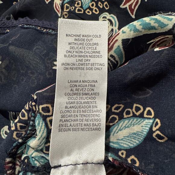 NWT Democracy Top Off Shoulder Floral Sheer Boho Fairy Whimsigoth Retro Size 1X - Picture 6 of 7